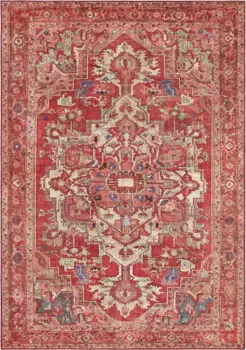 НУРИСТАН ковер "Лета", прямоугольный, восточный, восточный, короткий ворс, гостиная, спальня, столовая NOURISTAN 200х290 см, красный