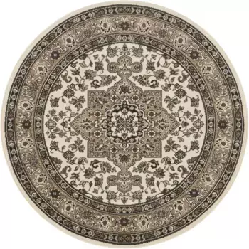 НУРИСТАН ковер "Parun Tbriz", круглый, короткий ворс, восточный, ковер, винтаж, столовая, гостиная, прихожая NOURISTAN 160 см, бежевый