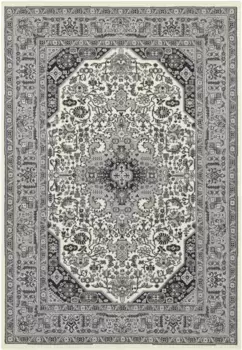 НУРИСТАН ковер "Сказар Исфахан", прямоугольный, короткий ворс, восточный, ковер, винтаж, столовая, гостиная, прихожая NOURISTAN 80х150 см, цвет creme