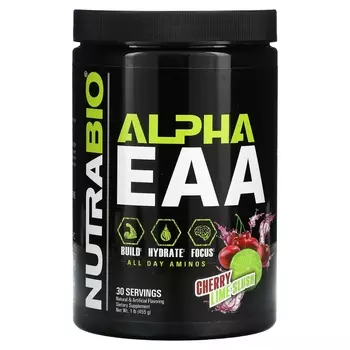 NutraBio Alpha EAA Вишневый лаймовый слаш, 1 фунт (455 г)