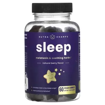 NutraChamps Sleep Natural Berry, 60шт