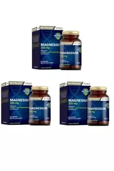 Nutraxin 250 мг магния 60 таблеток X3 шт.