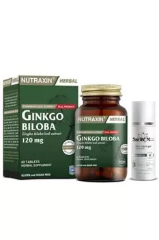 Nutraxin Гинкго билоба 120 мг 60 капсул + очищающий гель для лица 100 мл подарок