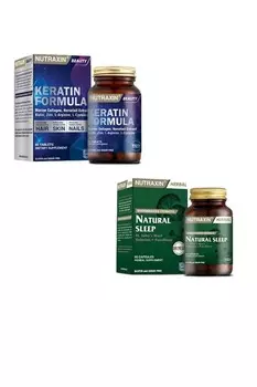 Nutraxin Каратин Формала 60 Таблетка + Средство для Регулирования Сна Натуральный Сон