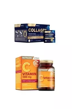 Nutraxin Коллаген 30 саше 10000 мг + витамин С 1000 мг 30 таблеток