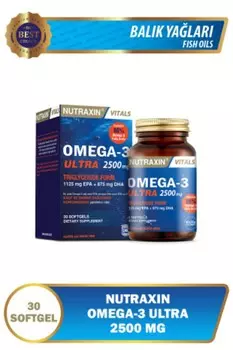 Nutraxin Omega 3 Ultra 2500 мг 30 мягких капсул - EPA DHA GOED