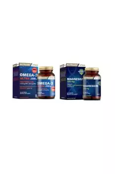 Nutraxin Omega 3 Ultra 2500 мг рыбьего жира 30 мягких капсул + цитрат магния 250 мг 60 таблеток