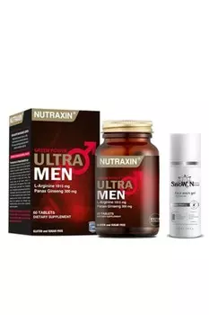 Nutraxin Ultra Men Green Power 60 таблетки + очищающий гель для лица 100 мл подарок