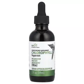 Nutri, Хлорофилл, перечная мята, 100 мг, 59 мл (2 жидк. унц.)