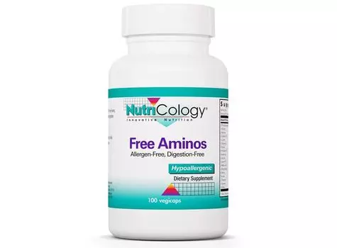 Nutricology, Бесплатные аминокислоты, 100 вегетарианских капсул