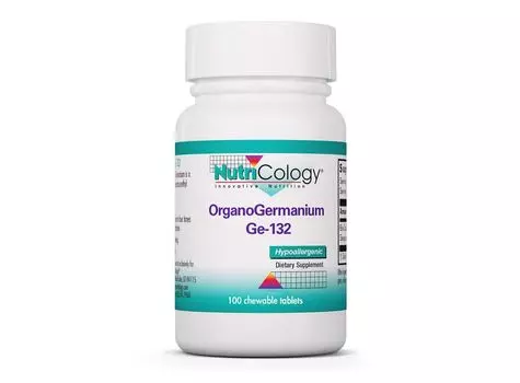 Nutricology, Германийорганический GE-132, 100 жевательных таблеток