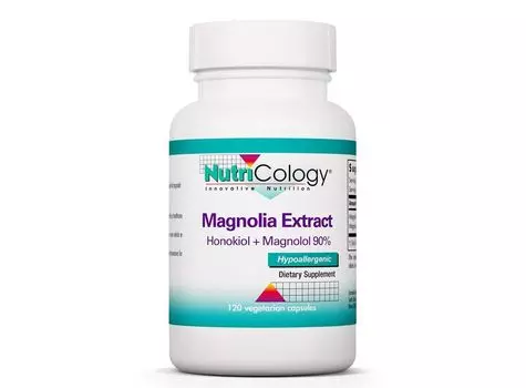 Nutricology, Экстракт магнолии, 120 вегетарианских капсул