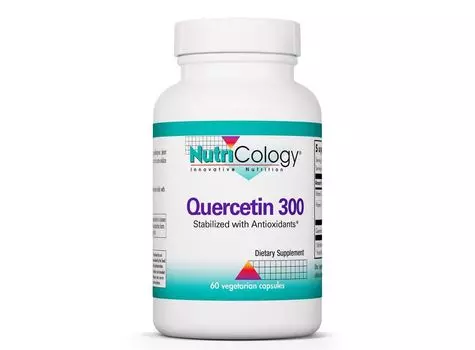Nutricology, Кверцетин 300, 60 растительных капсул