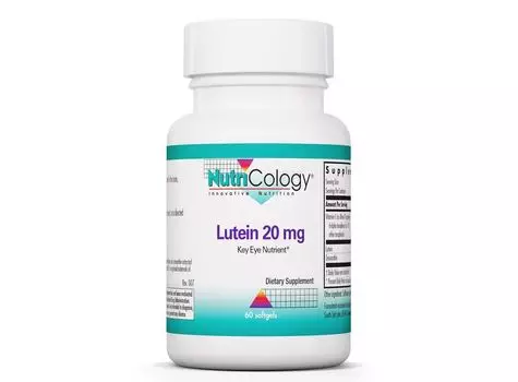 Nutricology, Лютеин 20 мг, 60 мягких таблеток