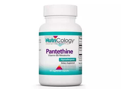 Nutricology, Пантетин, 60 вегетарианских капсул