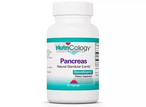 Nutricology, Поджелудочная железа ягненка, 90 вегетарианских капсул