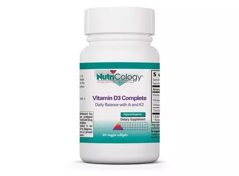 Nutricology, Полный витамин D3, 120 мягких таблеток