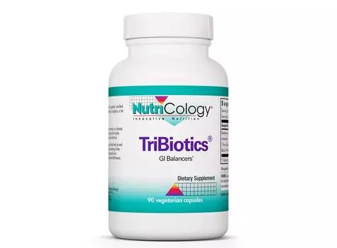 Nutricology, TriBiotics, 90 вегетарианских капсул