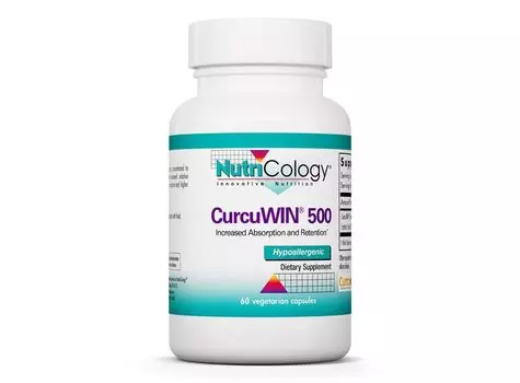Нутрикология, CurcuWIN 500, 60 вегетарианских капсул Nutricology