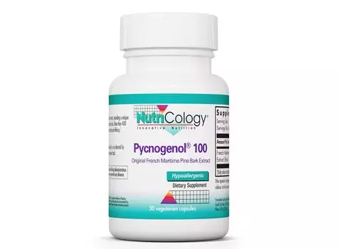 Нутрилогия, Пикногенол 100, 30 вегетарианских капсул Nutricology