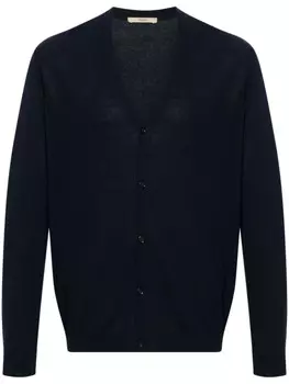 Nuur кардиган тонкой вязки с V-образным вырезом, синий
