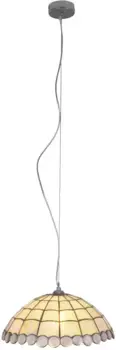 Nve подвесной светильник "Бриллианты", 1 лампочка, лампочка E27 | без лампочки, подвесной светильник Tiffany, вкл. 1 х Е27, диаметр 40см, железо, стекло 40,00 см, цвет bunt
