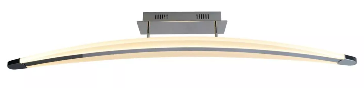 Nve - потолочный светодиодный светильник Bowie, размеры: ш: 100см; т: 11см; высота: 15 см; 1232742, серебро