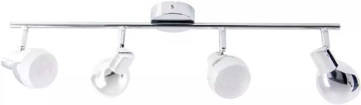 Nve Светодиодный потолочный светильник "Chromey", 4 лампы, источник света, светодиодная панель | Светодиод прочно интегрирован, подходит для стен и потолков Высота: 13 см, цвет chromfarben