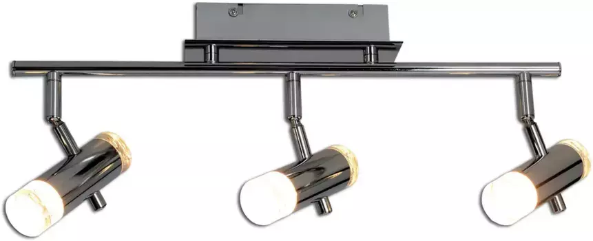 Nve Светодиодный потолочный светильник "Garda", 3 лампочки, регулируемые точечные светильники 3,50 см, Высота: 17,00 см., цвет chrom, klar