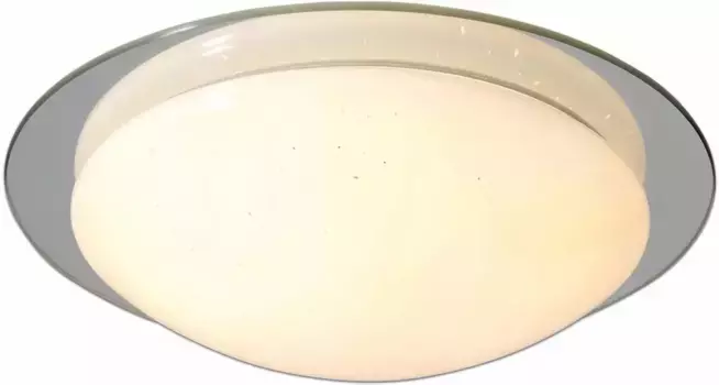 Nve Светодиодный потолочный светильник "PALMA", светодиодная панель с источником света | Постоянно встроенный светодиод, потолочный светодиодный светильник >>Пальма 30 см, Высота: 8,5 см, цвет chromfarben