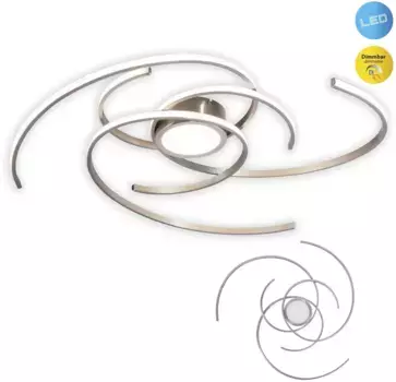 Nve Светодиодный потолочный светильник "Радон" 75,00 см, Высота: 6,00 см., цвет satin-nickel