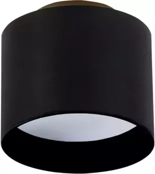 Nve Светодиодный потолочный светильник "Trios", 1 лампочка, источник света Светодиодная панель | Светодиод встроенный, точечный светильник: снизу/сверху/снизу+сверху, черный 10 см, Высота: 9 см, черный