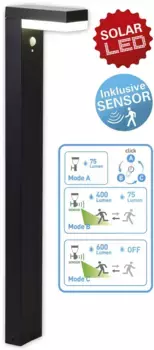 Nve Светодиодный солнечный светильник "Filius" Высота: 50,00 см., цвет anthrazit