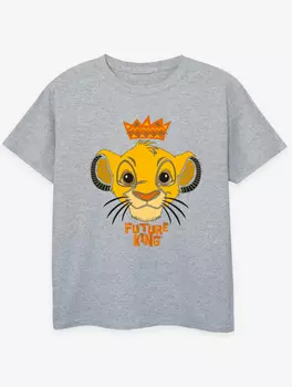 NW2 Disney The Lion King Future King Детская серая футболка George., серый