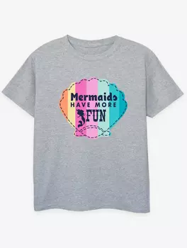 NW2 Серая футболка Disney The Little Mermaid Fun Kids George., серый