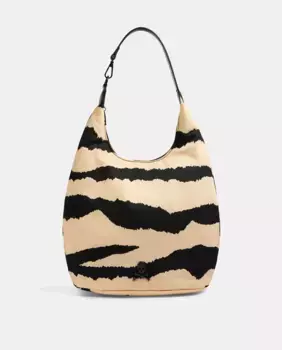 NY HOOK BIG BAG маленькая сумка через плечо с принтом животных Scalpers, черный