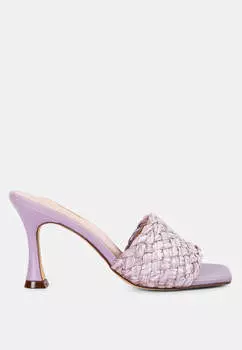 Ny tour босоножки на каблуке с плетеным ремешком London Rag, фиолетовый