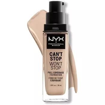 Nyx Can't Stop Won't Stop Тональный крем с полным покрытием Alabaster 02 30 мл Nyx Professional Makeup