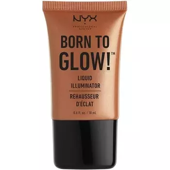 NYX Professional Makeup Born to Glow Liquid Illuminator Sun Goddess 04 — жидкий мерцающий хайлайтер и тональная основа с веганской формулой