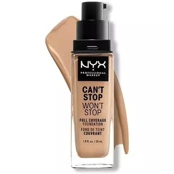 NYX Professional Makeup Can't Stop Won't Stop Тональный крем с полным покрытием Vegan Formula Soft Beige, 30 мл