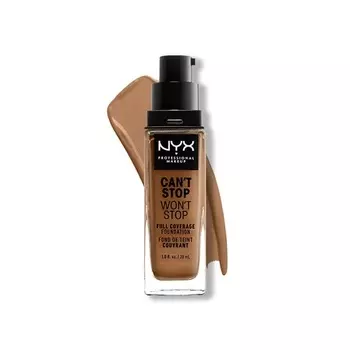NYX Professional Makeup, Can't Stop Won't Stop Тональный крем с полным покрытием, 30 мл