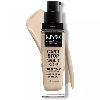 NYX Professional Makeup Can't Stop Won't Stop Тональный крем с полным покрытием Vegan Formula Matte Finish Fair 01.5
