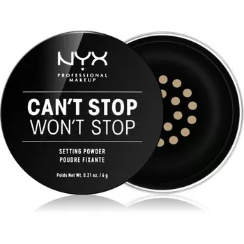 NYX Professional Makeup Can't Stop Won't Stop рассыпчатая пудра оттенок 02 Легкий-средний 6 г