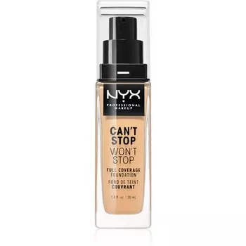 NYX Professional Makeup Can't Stop Won't Stop Full Coverage Foundation тональная основа с плотным покрытием оттенка 7,5 Soft Beige 30 мл Inna Marka