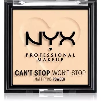 NYX Professional Makeup Can't Stop Won't Stop Mattifying Powder матирующая пудра оттенок 01 Fair 6 г