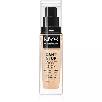 NYX Professional Makeup Can't Stop Won't Stop Full Coverage Foundation тональный крем с плотным покрытием оттенка 06 Vanilla 30 мл Inna Marka