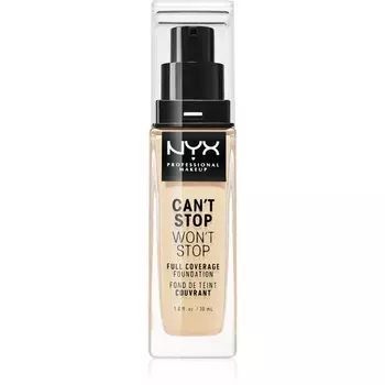 NYX Professional Makeup Can't Stop Won't Stop Full Coverage Foundation тональная основа с плотным покрытием оттенка 6.3 Теплая ваниль 30 мл Inna Marka