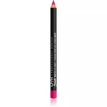 NYX Professional Makeup Suede Matte Lip Liner матовый карандаш для губ оттенка 60 Clinger 1 г