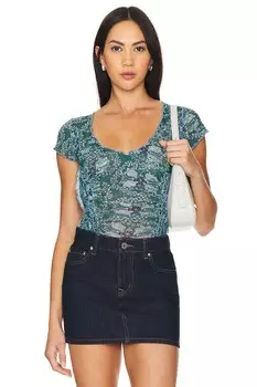 О, моя детка, футболка Free People, синий