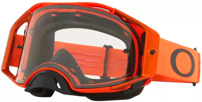 Очки Oakley Airbrake Clear для мотокросса, желто-красный/черный
